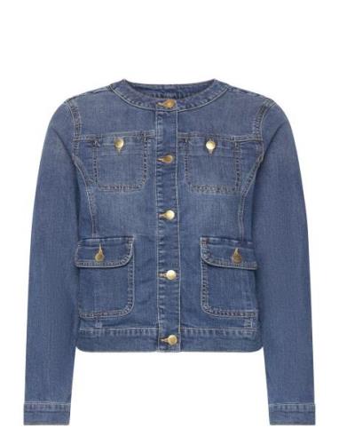 Jacket Maya Denim Jeansjacka Denimjacka Blue Lindex