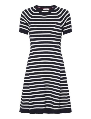 Tommy Hilfiger Co Jersey Stitch F&F Dress Marinblå