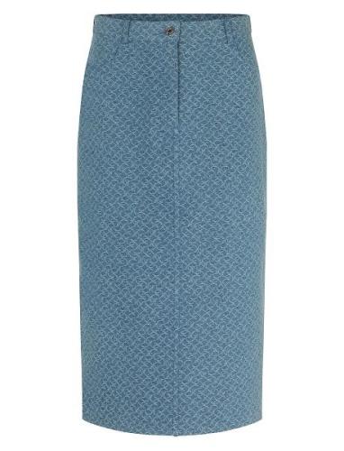 Hennesymd Skirt Knälång Kjol Blue Modström