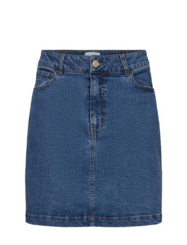 Nululu Short Denim Skirt Kort Kjol Blue Nümph