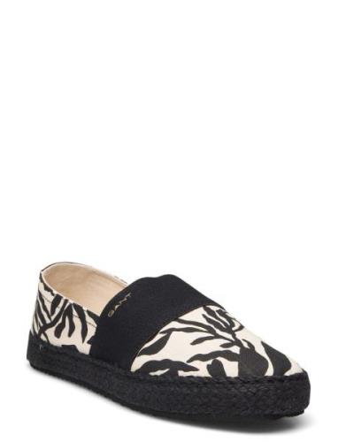 Raffiaville Espadrille Sandaletter Expadrilles Låga Black GANT