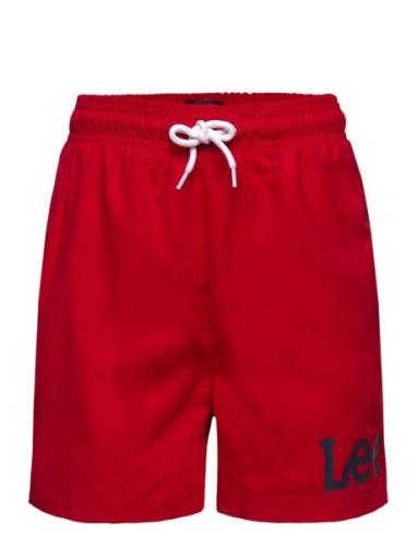Wobbly Graphic Swimshort Badshorts Red Lee Jeans