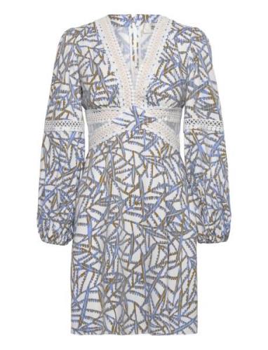 Dvf Kimmie Dress Kort Klänning Blue Diane Von Furstenberg