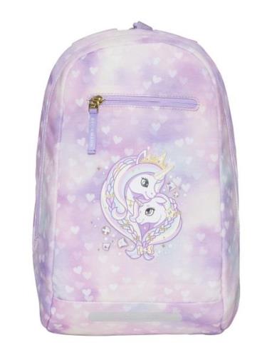 Gym/Hiking Backpack, Unicorn Princess Purple Ryggsäck Väska Purple Bec...