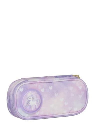Oval Pencil Case, Unicorn Princess Purple Accessories Bags Pencil Case...