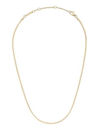 Daniel Wellington Elan Flat Chain Necklace Short G Guld