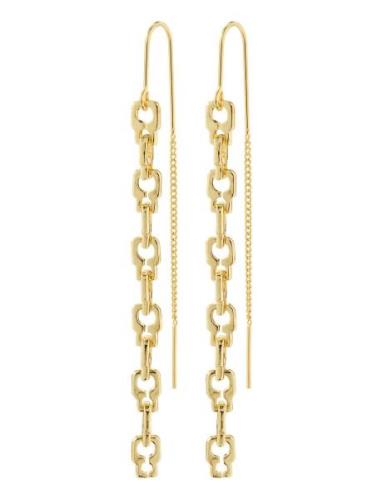 Pilgrim Live Recycled Chain Earrings Guld