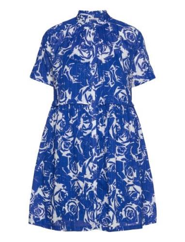 Dresses Light Woven Kort Klänning Blue Esprit Casual