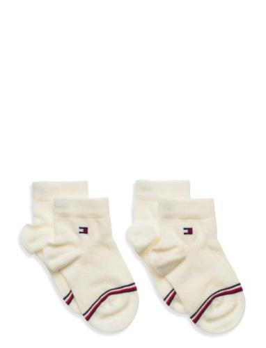 Tommy Hilfiger Th Baby Sock 2P Kräm