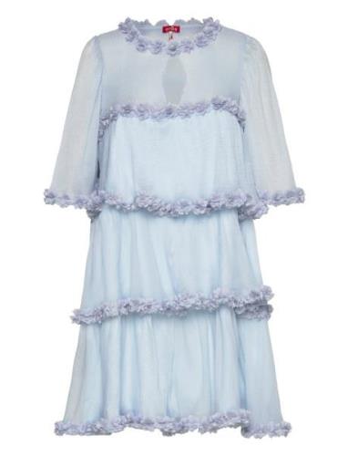 Flowcras Dress Kort Klänning Blue Cras