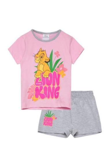 Set Pyjalong Pyjamas Set Pink Løvernes Konge