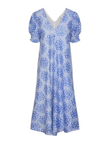 YAS Yasisa 2/4 Midi Dress Blå