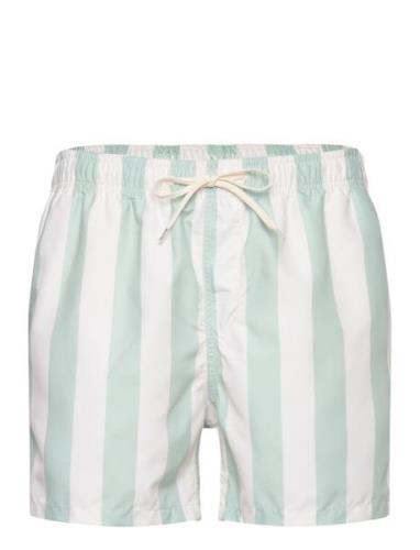 Slhdane Aop Swimshorts Badshorts Green Selected Homme