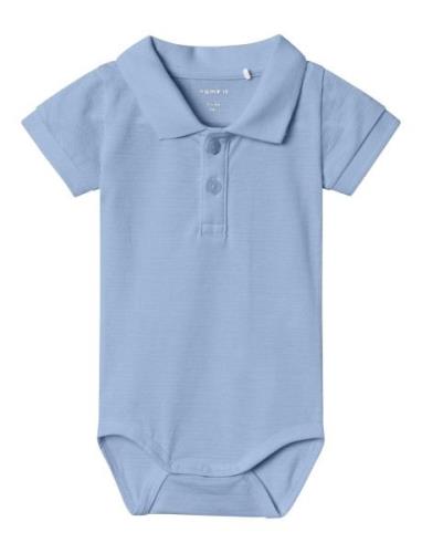 Nbmhaddo Ss Polo Body Bodies Short-sleeved Blue Name It