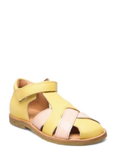 Bisgaard Alva Shoes Summer Shoes Sandals Yellow Bisgaard