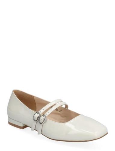 Shoe Ballerinaskor Ballerinas White Sofie Schnoor