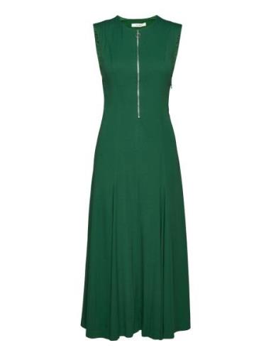 IVY OAK Long Midi Length Zipped Dress Grön