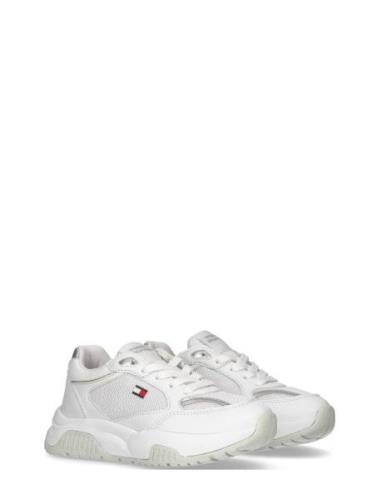 Low Cut Lace-Up Sneaker Låga Sneakers White Tommy Hilfiger