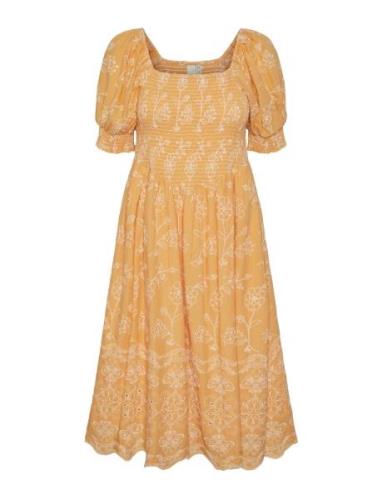 YAS Yasofelia 2/4 Midi Dress S. Orange