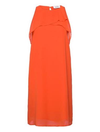 Dresses Light Woven Kort Klänning Orange Esprit Casual