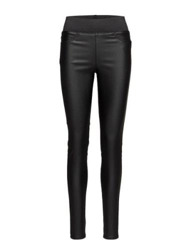 Fqshantal-Pa-Cooper Bottoms Trousers Leather Leggings-Byxor Black FREE...