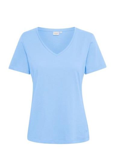 Naia Tshirt Tops T-shirts & Tops Short-sleeved Blue Cream