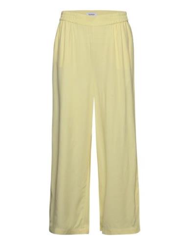 Rodebjer Sigrid Twill Bottoms Trousers Wide Leg Cream RODEBJER