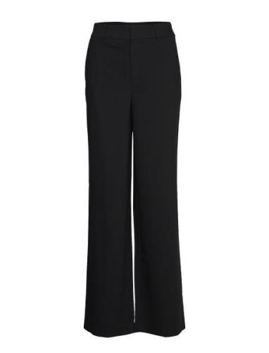 Joellegz Mw Pants Bottoms Trousers Wide Leg Black Gestuz