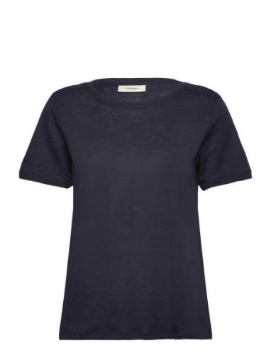 Almaiw Tshirt Tops T-shirts & Tops Short-sleeved Blue InWear