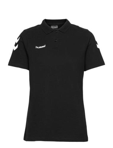 Hmlgo Cotton Polo Woman Sport T-shirts & Tops Polos Black Hummel