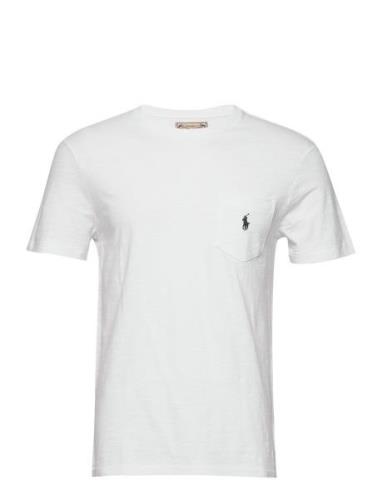 Custom Slim Fit Jersey Pocket T-Shirt Tops T-shirts Short-sleeved Whit...