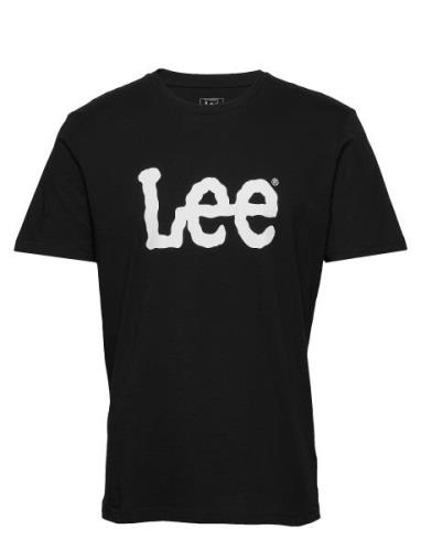 Lee Jeans Wobbly Logo Tee Svart