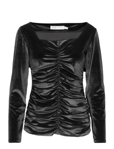 Faryliw Blouse Tops Blouses Long-sleeved Black InWear