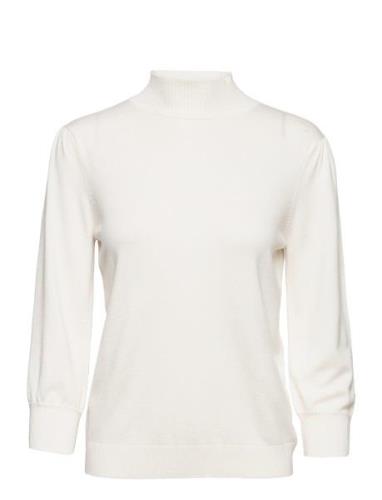 Mersin Rullekrave Strik Tops Knitwear Turtleneck White Minus