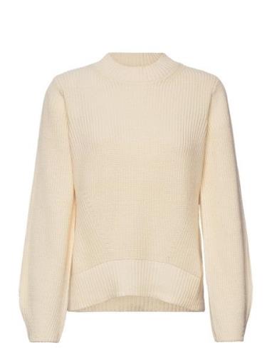 Selected Femme Slfleslie Ls Knit O-Neck B Grå