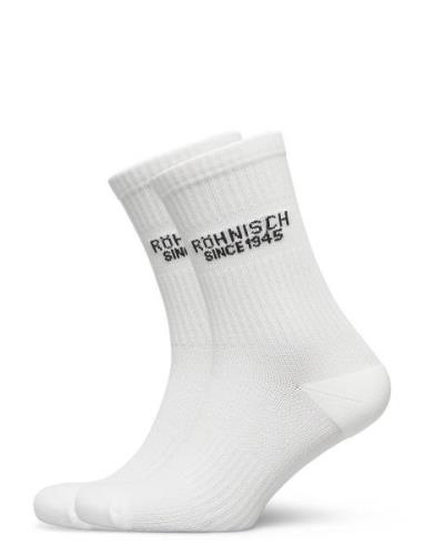 2-Pack Logo Socks Sport Socks Regular Socks White Röhnisch