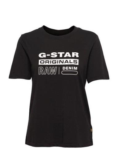 Originals Label R T Wmn Tops T-shirts & Tops Short-sleeved Black G-Sta...