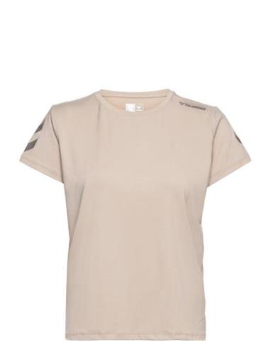 Hmlmt Taylor T-Shirt Sport T-shirts & Tops Short-sleeved Beige Hummel