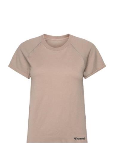 Hummel Hmlmt Flow Seamless T-Shirt Brun