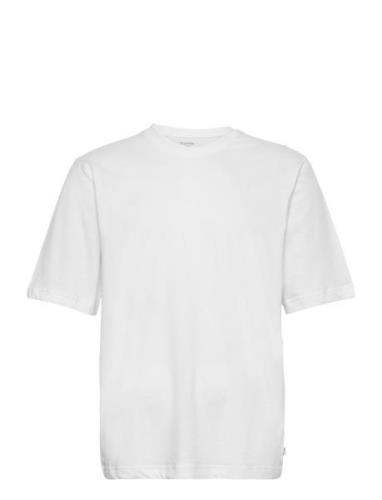 Mid Sleeve Tee Tops T-shirts Short-sleeved White Resteröds