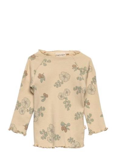 Mignonne Blouse 68Cm - 6M Flowers And Berries Tops T-shirts Long-sleev...