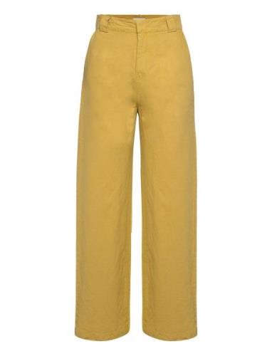 Rodebjer Cecile Bottoms Trousers Wide Leg Yellow RODEBJER