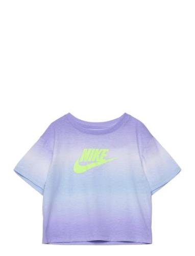 Icon Gradient Futura Boxy Tee Sport T-shirts Short-sleeved Purple Nike