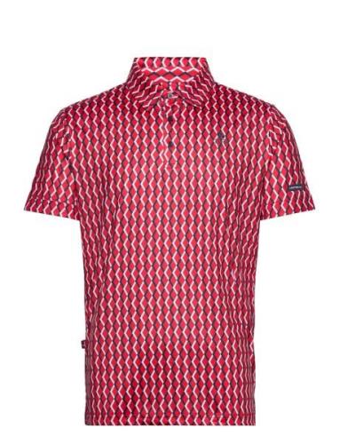 Monterey Golf Polo Sport Polos Short-sleeved Red Lexton Links