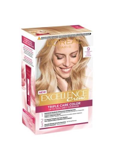 L'oréal Paris Excellence Color Cream Kit 9 Very Light Blonde Beauty Wo...