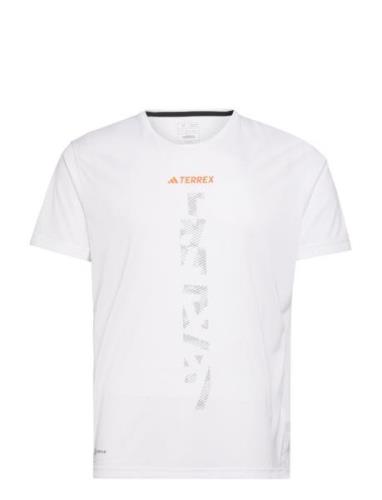 Agr Shirt Tops T-shirts Short-sleeved White Adidas Terrex