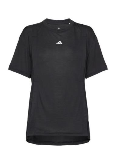 Tr-Es Mat T Sport T-shirts & Tops Short-sleeved Black Adidas Performan...
