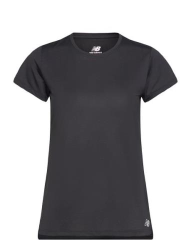 Core Run Short Sleeve Sport T-shirts & Tops Short-sleeved Black New Ba...