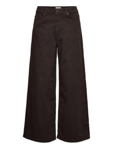 Abby Ankle Bottoms Jeans Wide Black FIVEUNITS