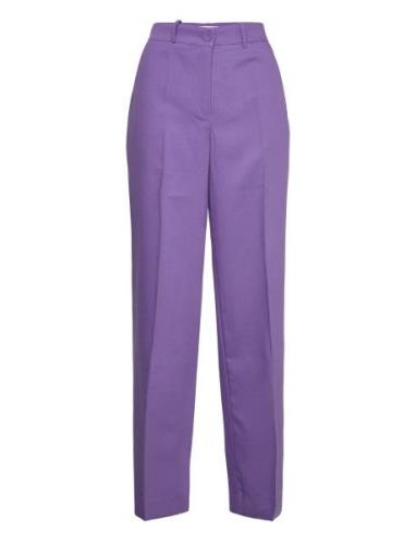 Pants With Wide Legs - Petra Fit Bottoms Trousers Wide Leg Purple Cost...